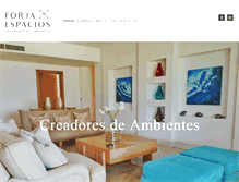 Tablet Screenshot of forjaespacios.com